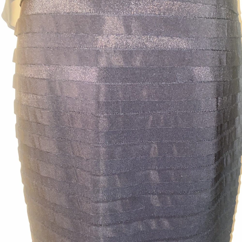 Adrianna Papell Sheer Overlay Dress - Picture 5 of 10